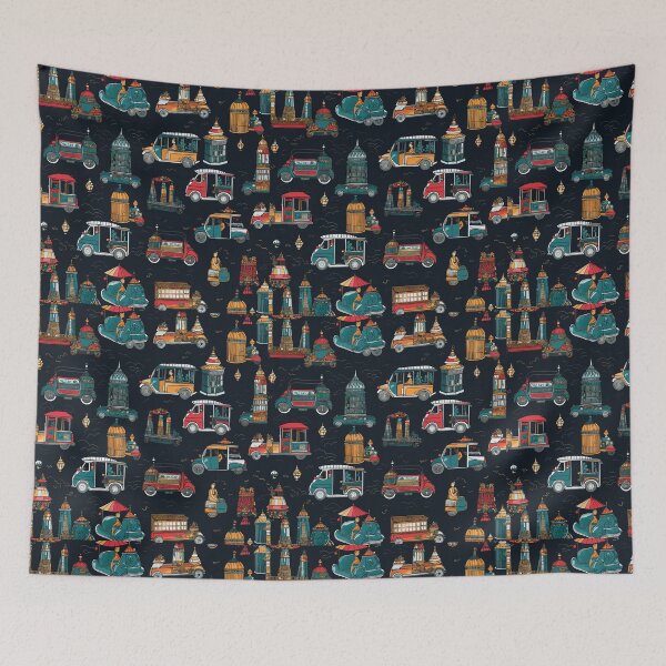 Item preview, Exploring the Bustling Streets of Bangkok: The Iconic Thai Tuk Tuk Experience designed and sold by nanakoe.