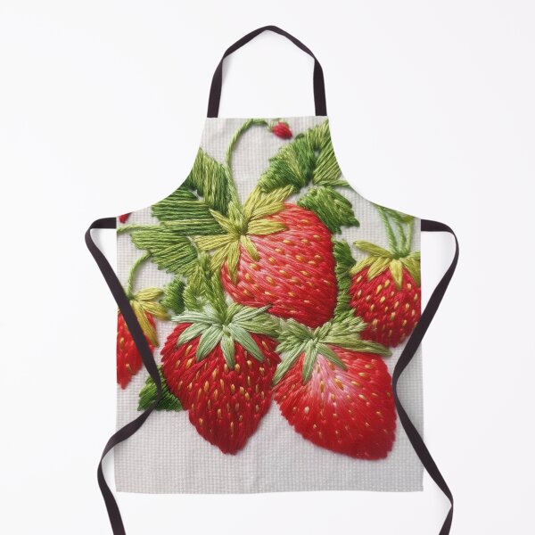 Item preview, Embroidered strawberries designed and sold by Santonix.