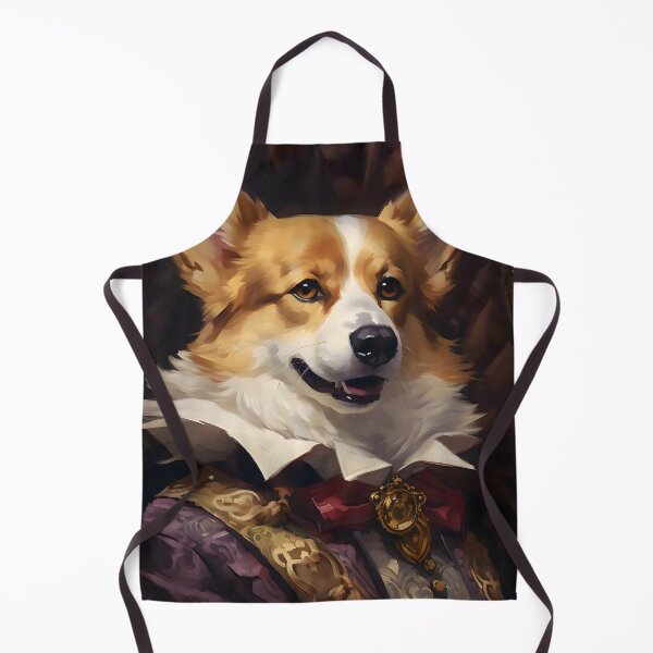 Item preview, Aristocratic Corgi Portrait Art designed and sold by ConfettiSkyArt.