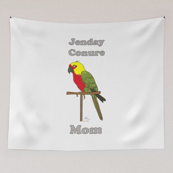 Item preview, Jenday Conure Mom -- Oscar Jones designed and sold by Laughing Parrot Studio.