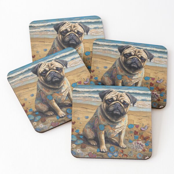 Item preview, Pug's Seashore designed and sold by Ivan  Guaderrama.