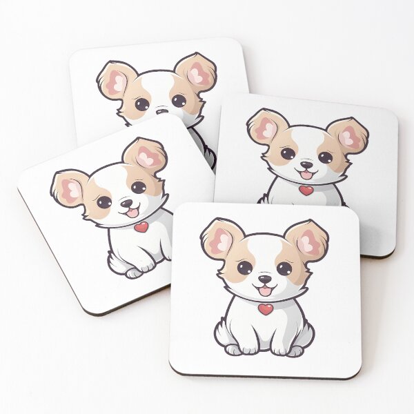 Item preview, Cute Dog with heart-shaped medallion designed and sold by Vansky-Art.