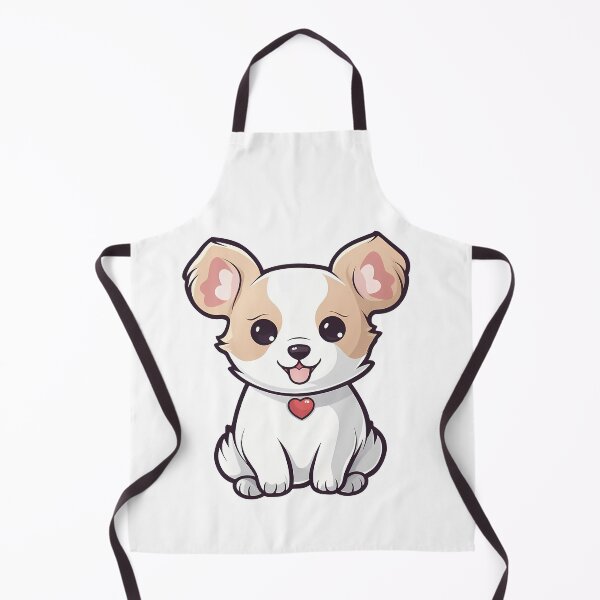 Item preview, Cute Dog with heart-shaped medallion designed and sold by Vansky-Art.