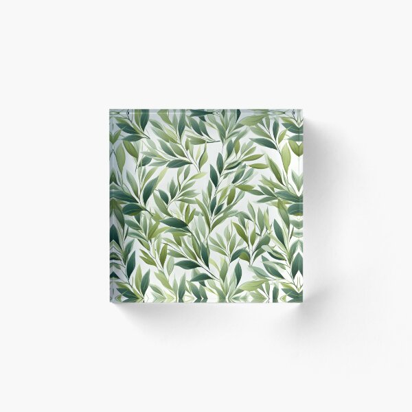 Item preview, Green Leaves Pattern 25 designed and sold by DigitalPatternx.