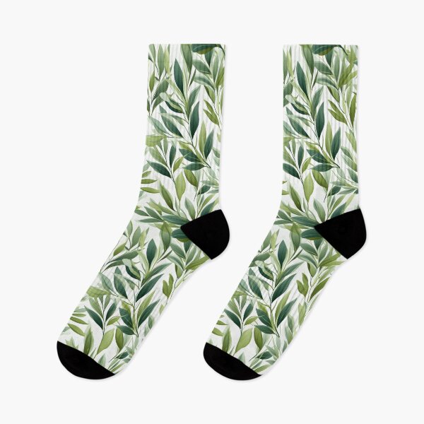 Item preview, Green Leaves Pattern 25 designed and sold by DigitalPatternx.