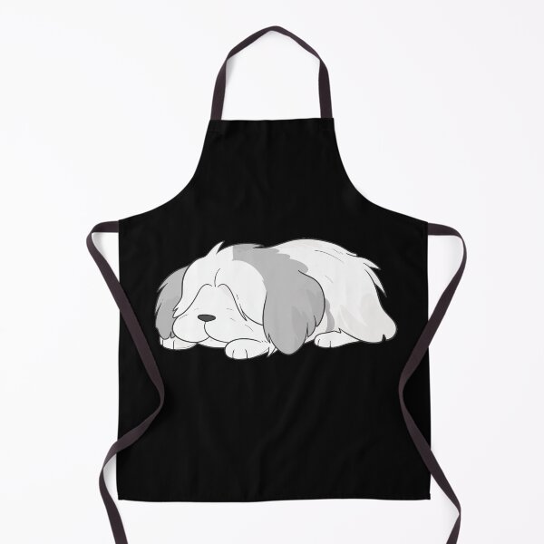 Item preview, Cute Bearded Collie Sleep White designed and sold by LudwikeArts.