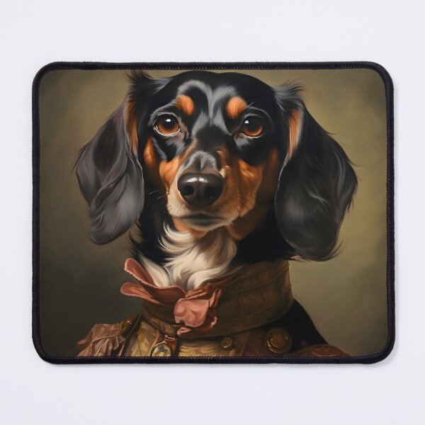 Item preview, Aristocratic Dachshund Portrait Art designed and sold by ConfettiSkyArt.
