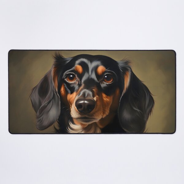 Item preview, Aristocratic Dachshund Portrait Art designed and sold by ConfettiSkyArt.