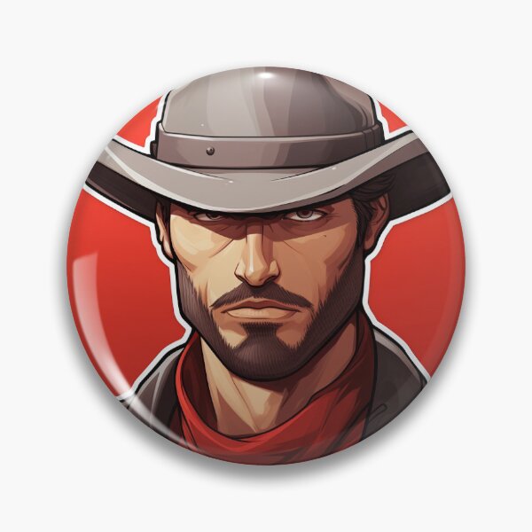 Item preview, Tough Cowboy in Hat Sticker designed and sold by BySpinny.