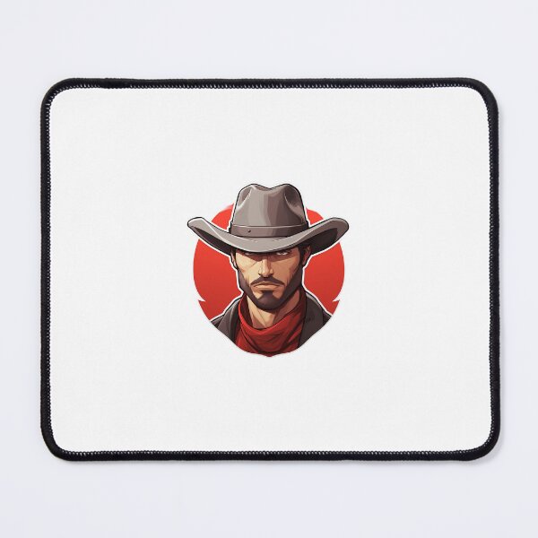 Item preview, Tough Cowboy in Hat Sticker designed and sold by BySpinny.
