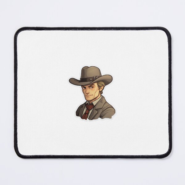 Item preview, Tough Cowboy in Hat Sticker designed and sold by BySpinny.
