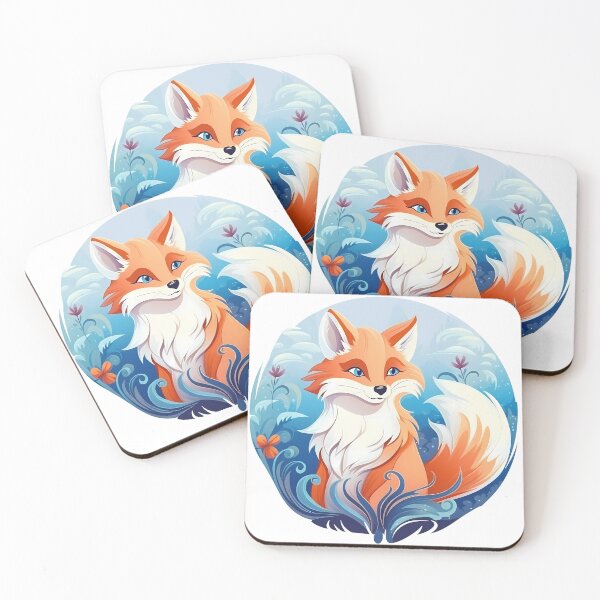 Item preview, Fox in a mystic forest - Cartoon Style designed and sold by Vansky-Art.