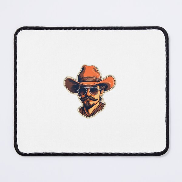 Item preview, Tough Cowboy in Hat Sticker designed and sold by BySpinny.