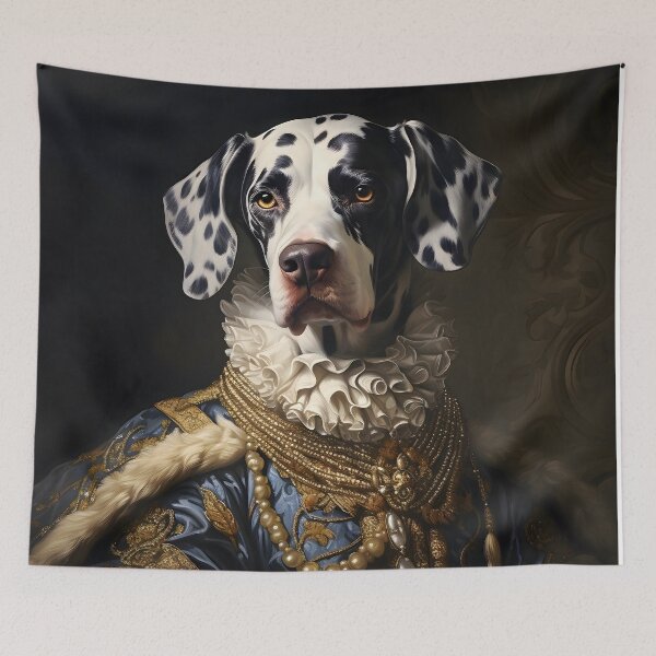 Item preview, Aristocratic Dalmatian Portrait Art designed and sold by ConfettiSkyArt.