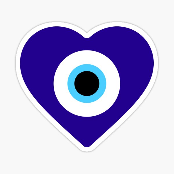 Heartfelt Evil Eye, Eye of Nazar Sticker