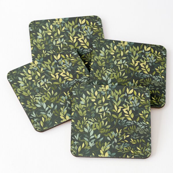 Item preview, Green Leaves Pattern 27 designed and sold by DigitalPatternx.