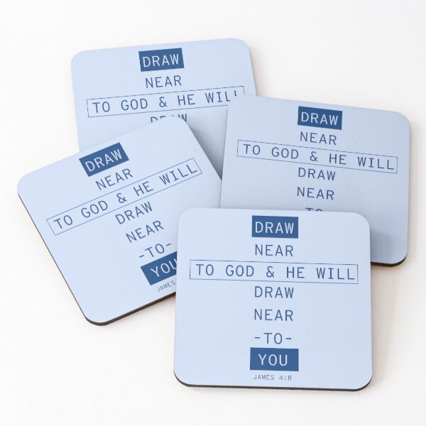 Item preview, Draw near to God James 4:8 designed and sold by WideIsTheGate.