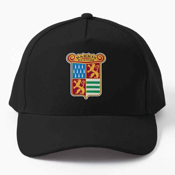 Item preview, Gold Barris Kustom Crest White Border designed and sold by Barris Kustom City.
