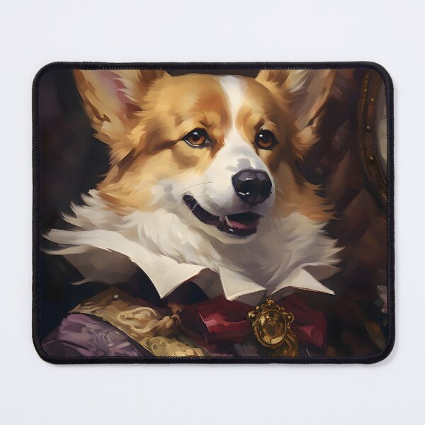 Item preview, Aristocratic Corgi Portrait Art designed and sold by ConfettiSkyArt.
