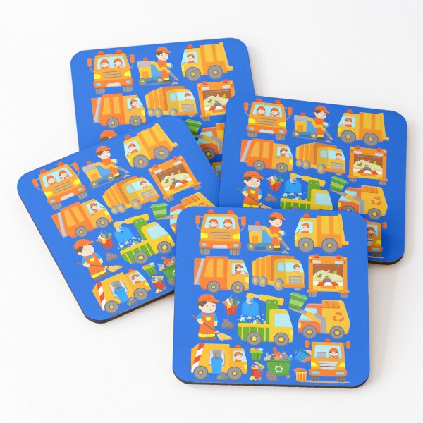 Item preview, Kids Garbage Trucks Trash Collection Vehicles Dustcarts designed and sold by samshirts.