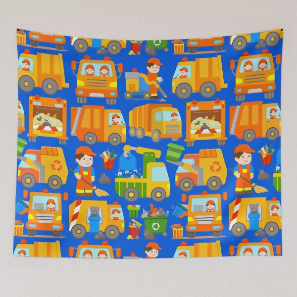 Item preview, Kids Garbage Trucks Trash Collection Vehicles Dustcarts designed and sold by samshirts.