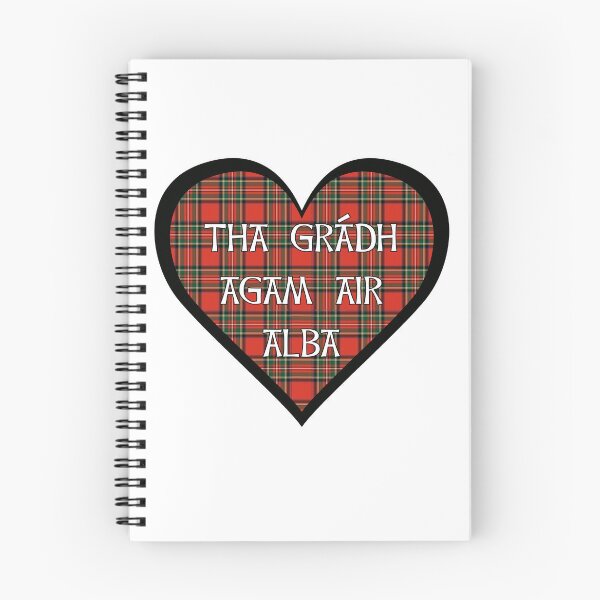 Item preview, Royal Stewart tartan heart "I love Scotland" in Gaelic "Tha Gràdh Agam ort" designed and sold by KyttsyKrafts.