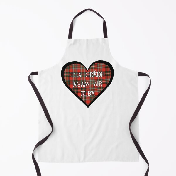 Item preview, Royal Stewart tartan heart "I love Scotland" in Gaelic "Tha Gràdh Agam ort" designed and sold by KyttsyKrafts.