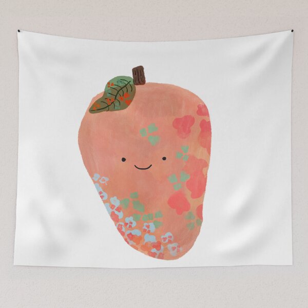 Item preview, Cute floral mango designed and sold by tinasartspace.