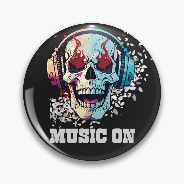 Item preview, carola skull music on classic black t shirt designed and sold by sangram9337.