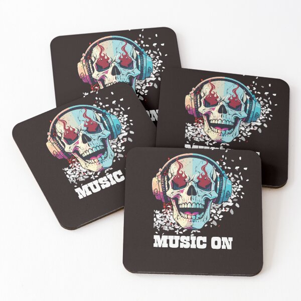 Item preview, carola skull music on classic black t shirt designed and sold by sangram9337.