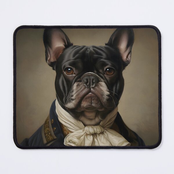 Item preview, Renaissance French Bull Dog Portrait Art designed and sold by ConfettiSkyArt.