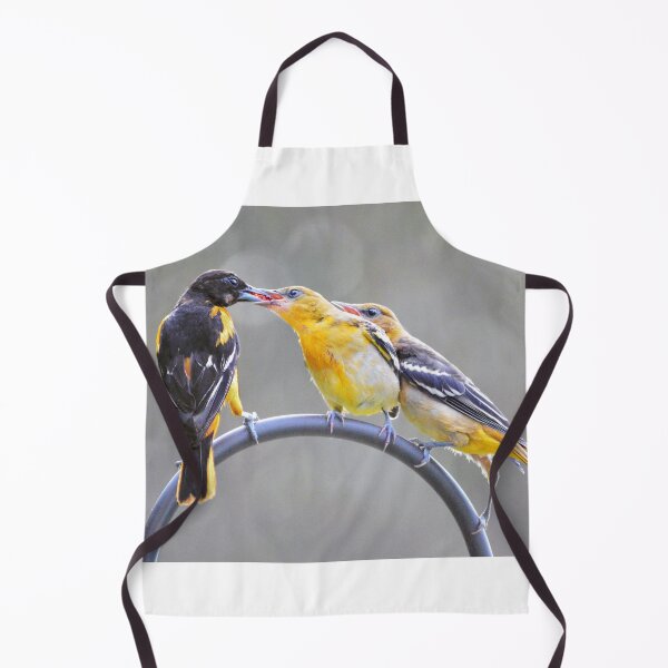 Item preview, Oriole Fledglings Being Fed designed and sold by Laurie Minor.