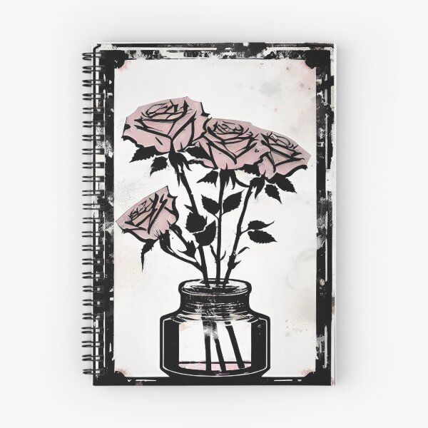Item preview, Minimalist Symphony of Pink Roses in a Perfumed Vase designed and sold by Simple-Art-work.