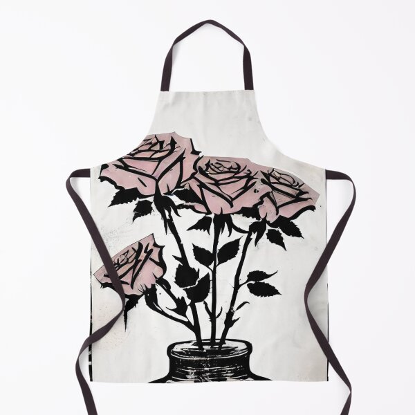 Item preview, Minimalist Symphony of Pink Roses in a Perfumed Vase designed and sold by Simple-Art-work.