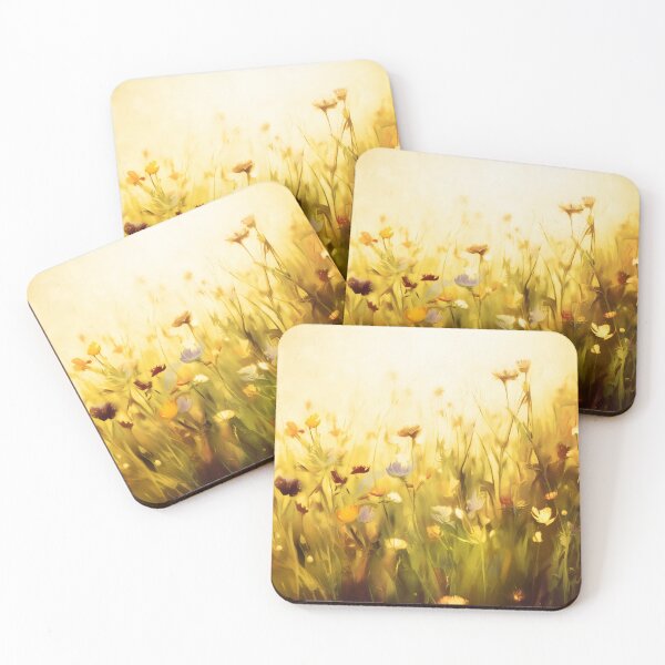Item preview, The Patchwork Meadow - Yellow designed and sold by ArtSea-Bubble.