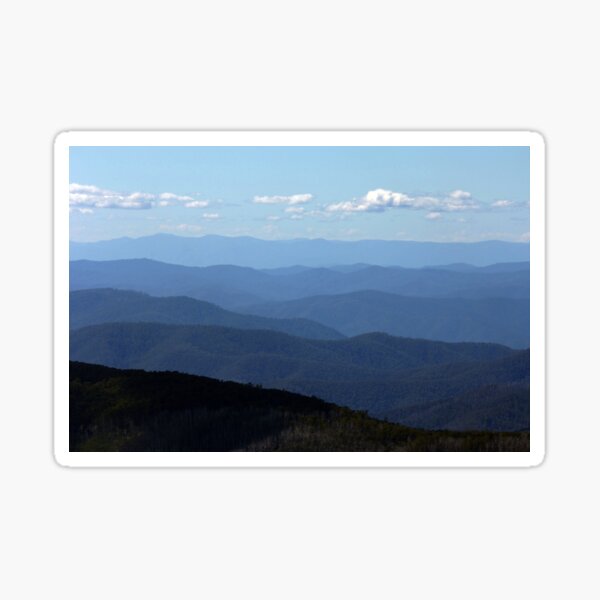 Mountain ridges Sticker