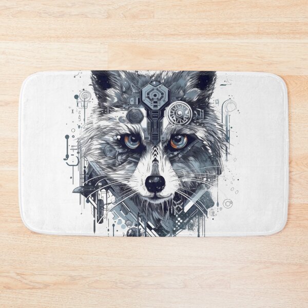 Item preview, Raccoon Robotic | Classic T-Shirt, Sticker designed and sold by NicolasGlowArt.