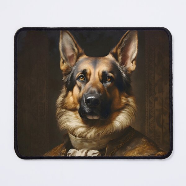 Item preview, Aristocratic German Shepherd Portrait Art designed and sold by ConfettiSkyArt.