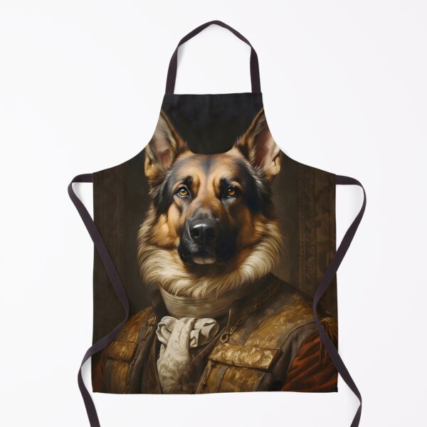 Item preview, Aristocratic German Shepherd Portrait Art designed and sold by ConfettiSkyArt.