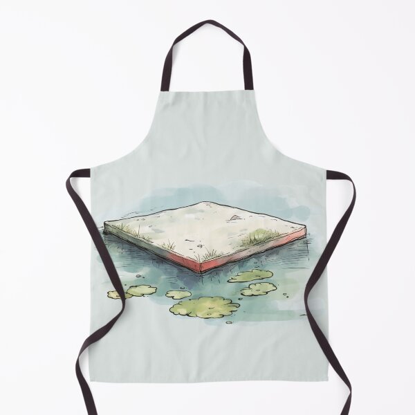 Item preview, Children's book illustration of mattress in pond designed and sold by mustbemalik.