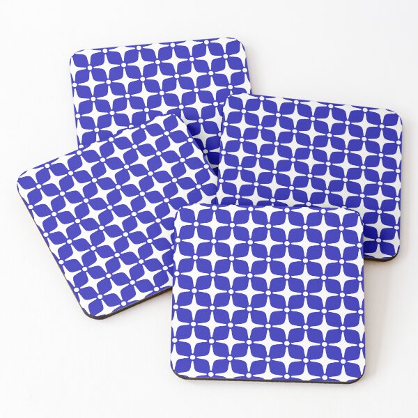 Item preview, Ultramarine Blue Starburst Pattern designed and sold by tonymagnerart.