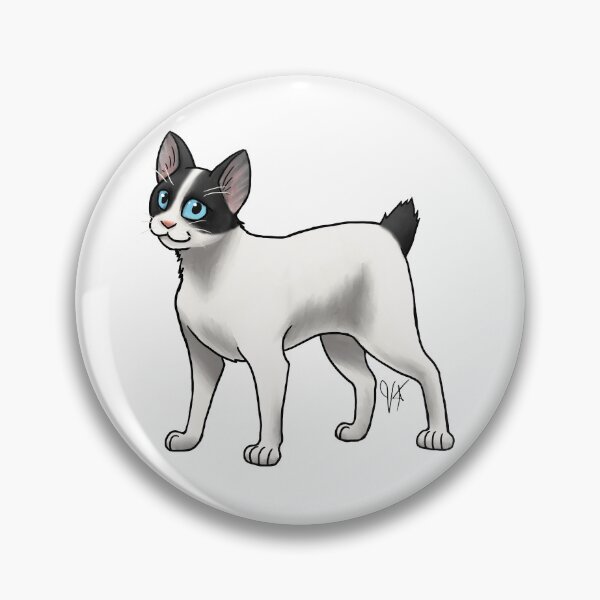 Item preview, Cat - Japanese Bobtail - Black and White designed and sold by Jennifer Stolzer.