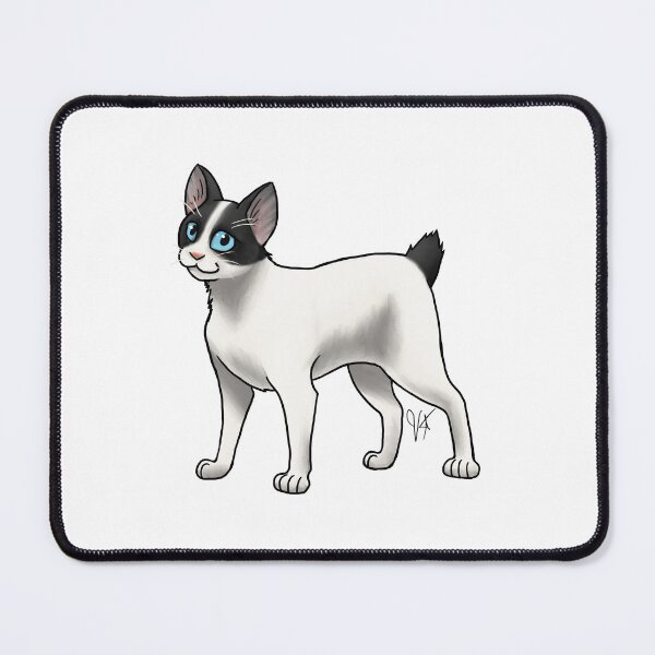 Item preview, Cat - Japanese Bobtail - Black and White designed and sold by Jennifer Stolzer.