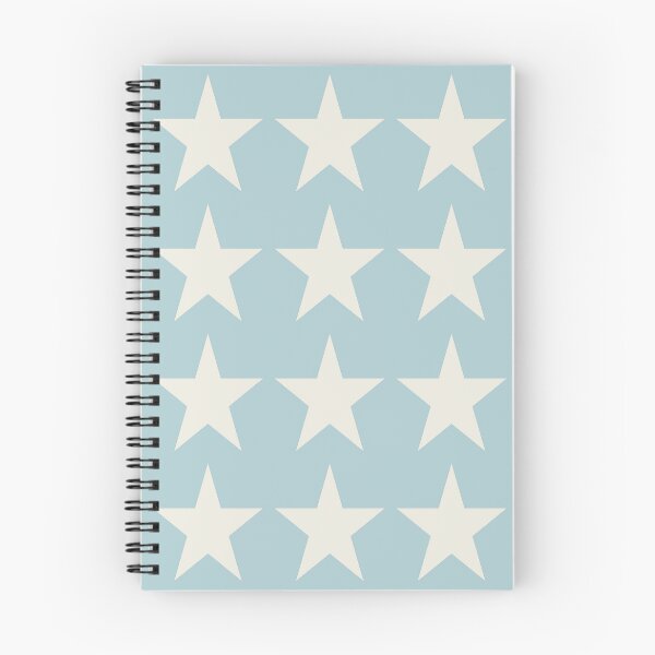 Item preview, Large CREAM and DUCK EGG BLUE STARS designed and sold by RachelMacht.