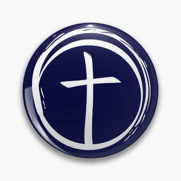 Item preview, The Steady Cross Inside An Unsteady Wave Christian Faith Logo designed and sold by CrossAndCrown.