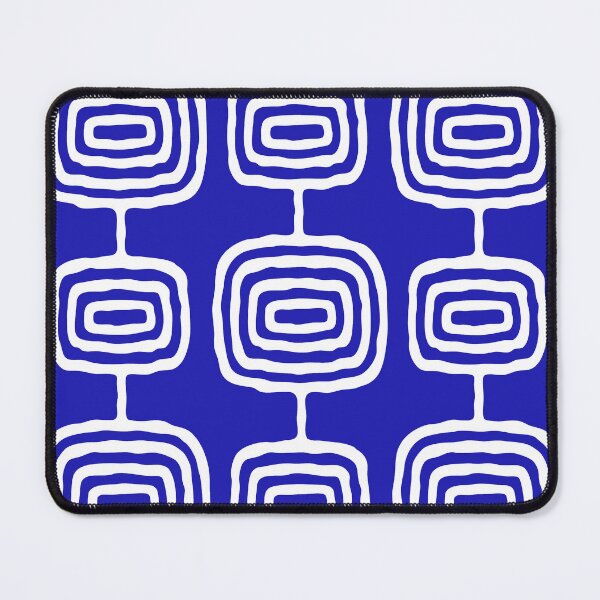 Item preview, Atomic Rings Abstract Art Ultramarine Blue designed and sold by tonymagnerart.