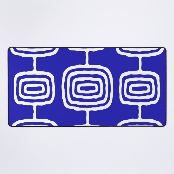 Item preview, Atomic Rings Abstract Art Ultramarine Blue designed and sold by tonymagnerart.