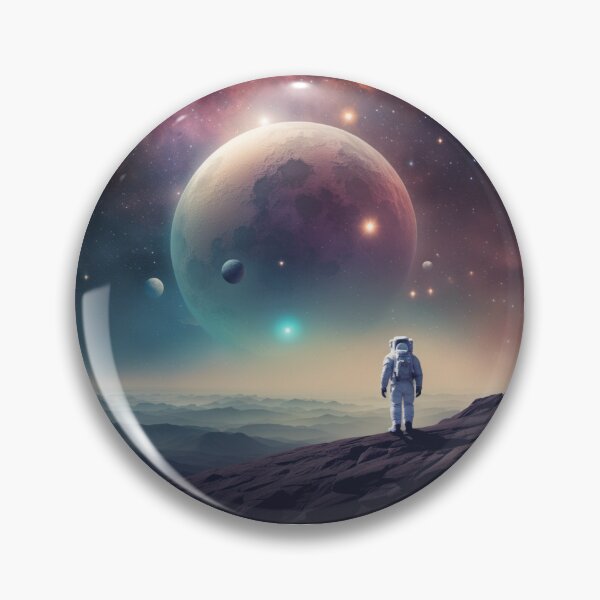 Item preview, Astronaut with planets and stars  designed and sold by AudreyTM.