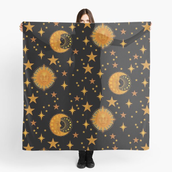 Item preview, Bohemian 90's Sun and Moon Celestial Pattern designed and sold by EmLosin.