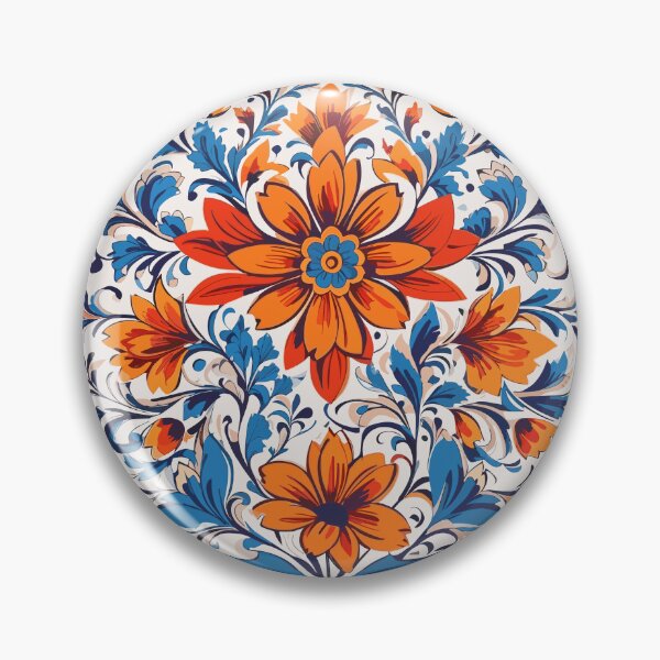 Item preview, Ukrainian Folk Style Flower designed and sold by MyStickeroonies.